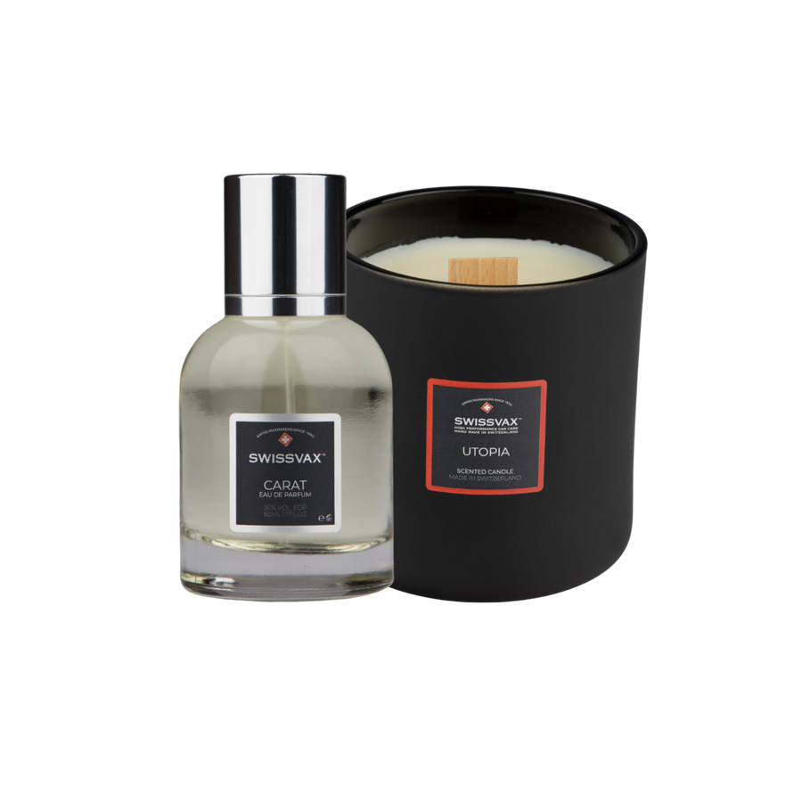 Set de regalo perfume & vela aromática – dúo suizo